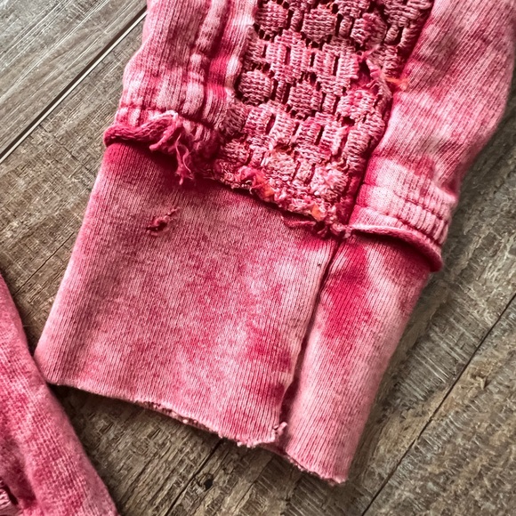 Y2K Affliction rhinestone embellished in distressed red wash full zip hoodie - Picture 5 of 12